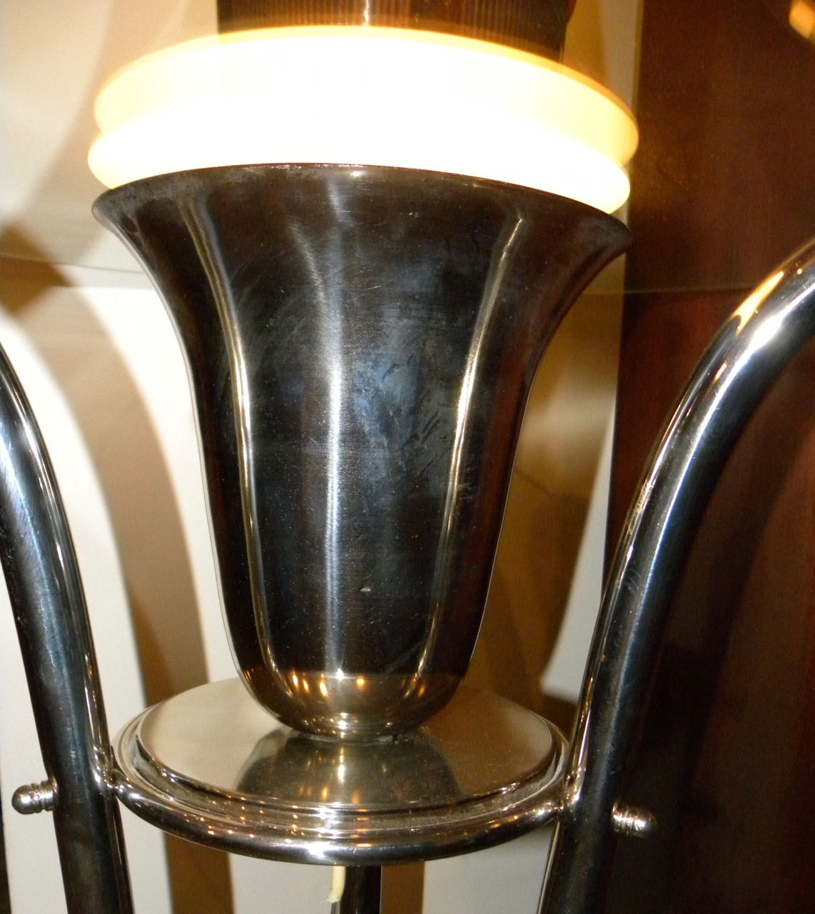 Art Deco Glass Side Table with uplight Sold Items Small Tables Art