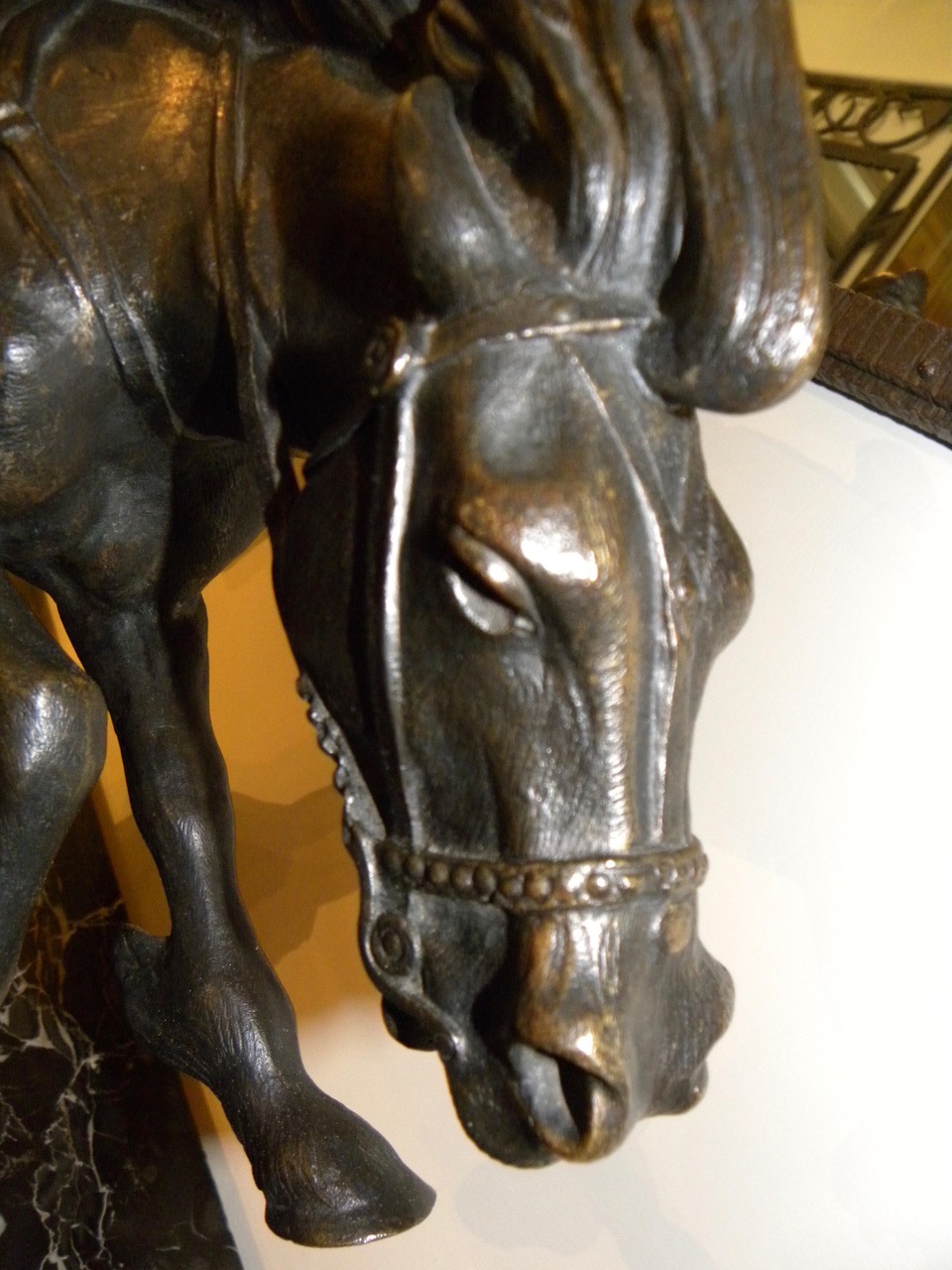 Bronze Sculpture of Amazon Woman Warrior on Horseback by Bousquet
