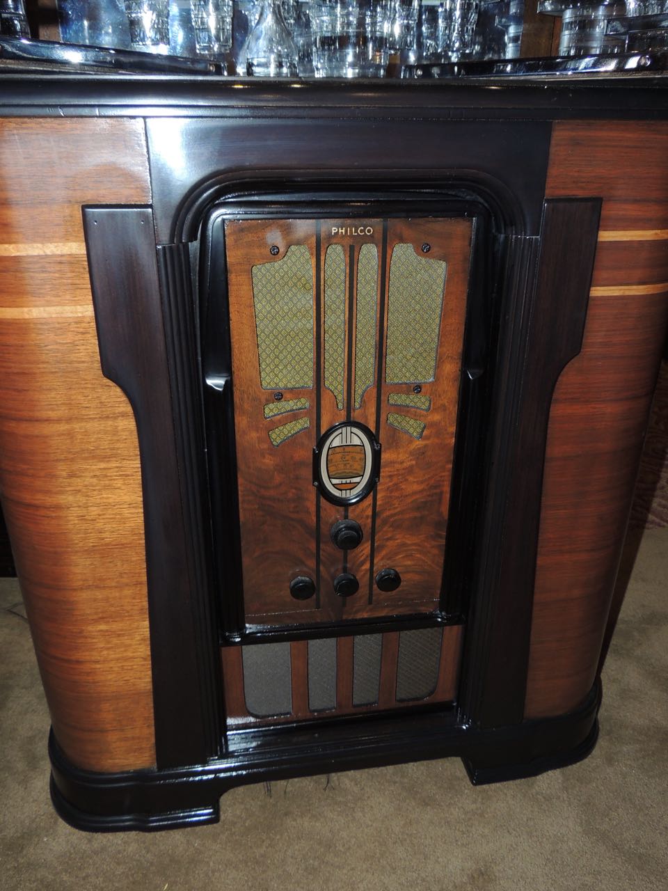 Philco Art Deco Complete Radio Bar Bars Art Deco Collection