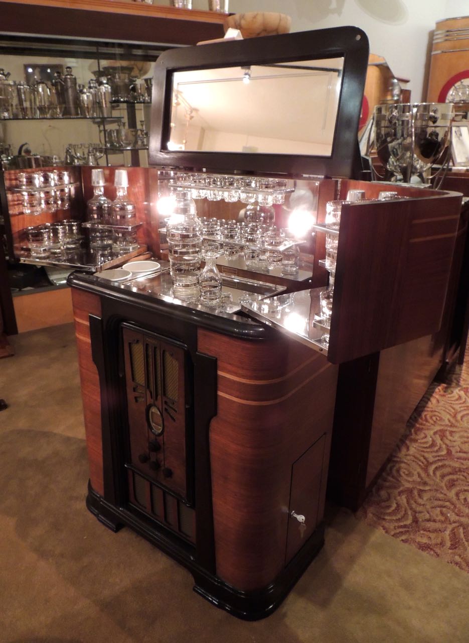 Philco Art Deco Complete Radio Bar Bars Art Deco Collection