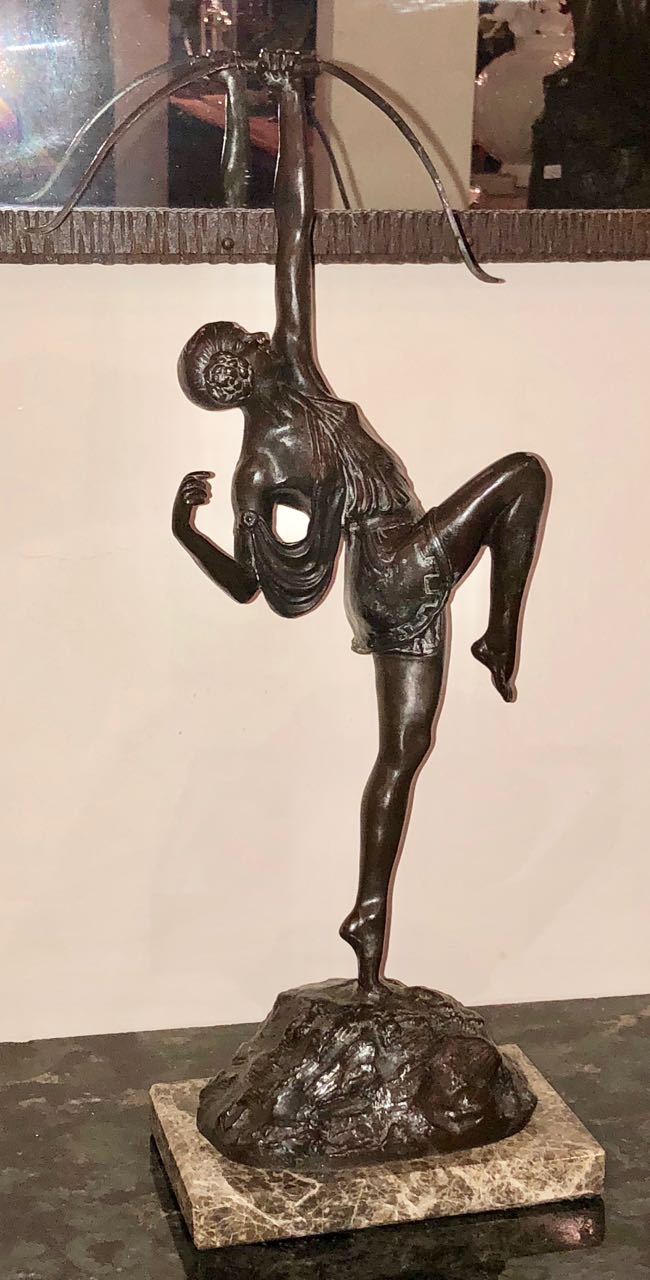 Diana the Huntress Art Deco Bronze Sculpture by Pierre Le Faguays Statues Art Deco Collection