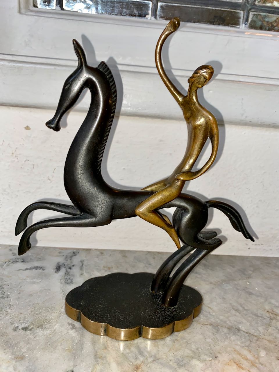 Karl Hagenauer Art Deco Woman on Horse Statue Statues Art Deco Collection