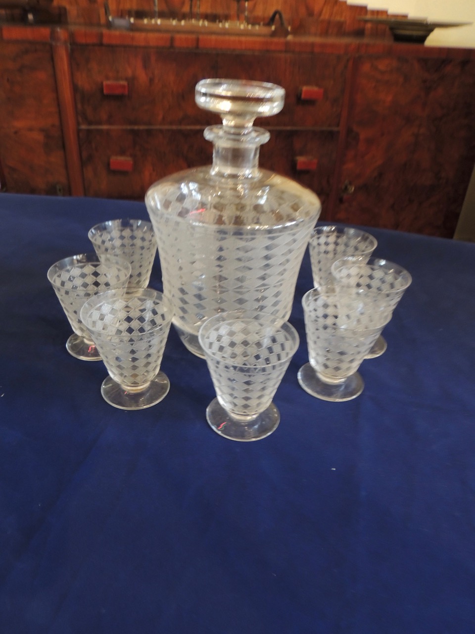 Complete Set of Art Deco Baccarat Glassware Tableware Art Deco Collection