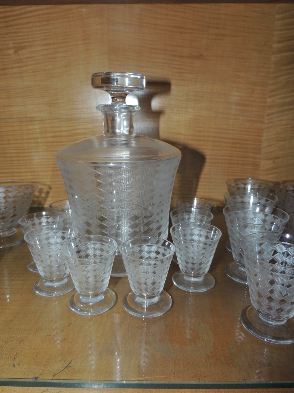 Complete Set of Art Deco Baccarat Glassware Tableware Art Deco