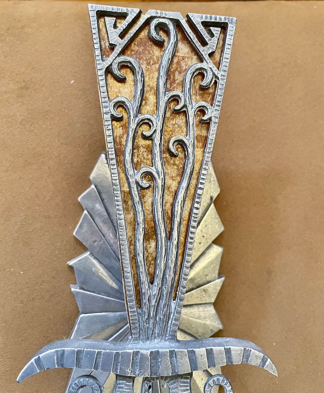 Art Deco Sconces Original Zig Zag Design Two Matching