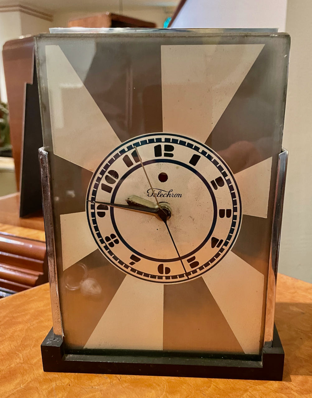 Art Deco Skyscraper Warren Telechron Clock Modernique by Paul Frankl