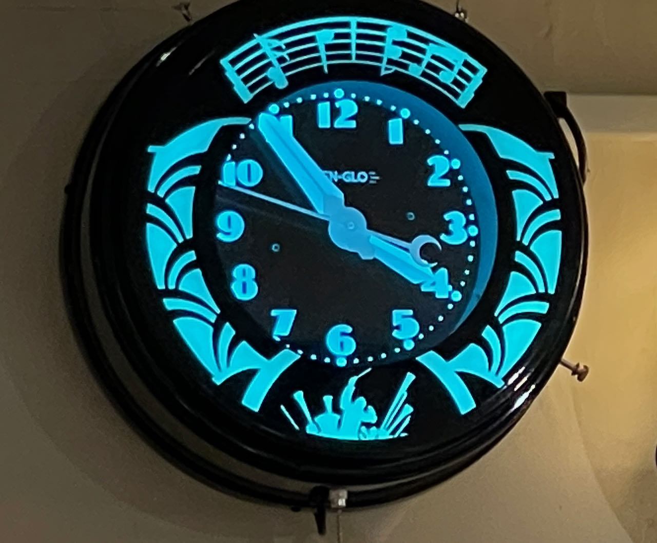 Custom Neon Big Band KenGlo Clock Art Deco Clocks Art Deco Collection