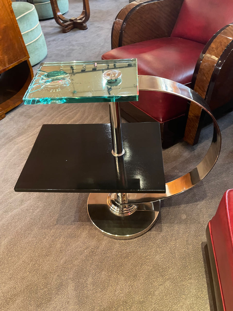 Modernist Art Deco Side Table Hermes Paris Small Tables Art Deco