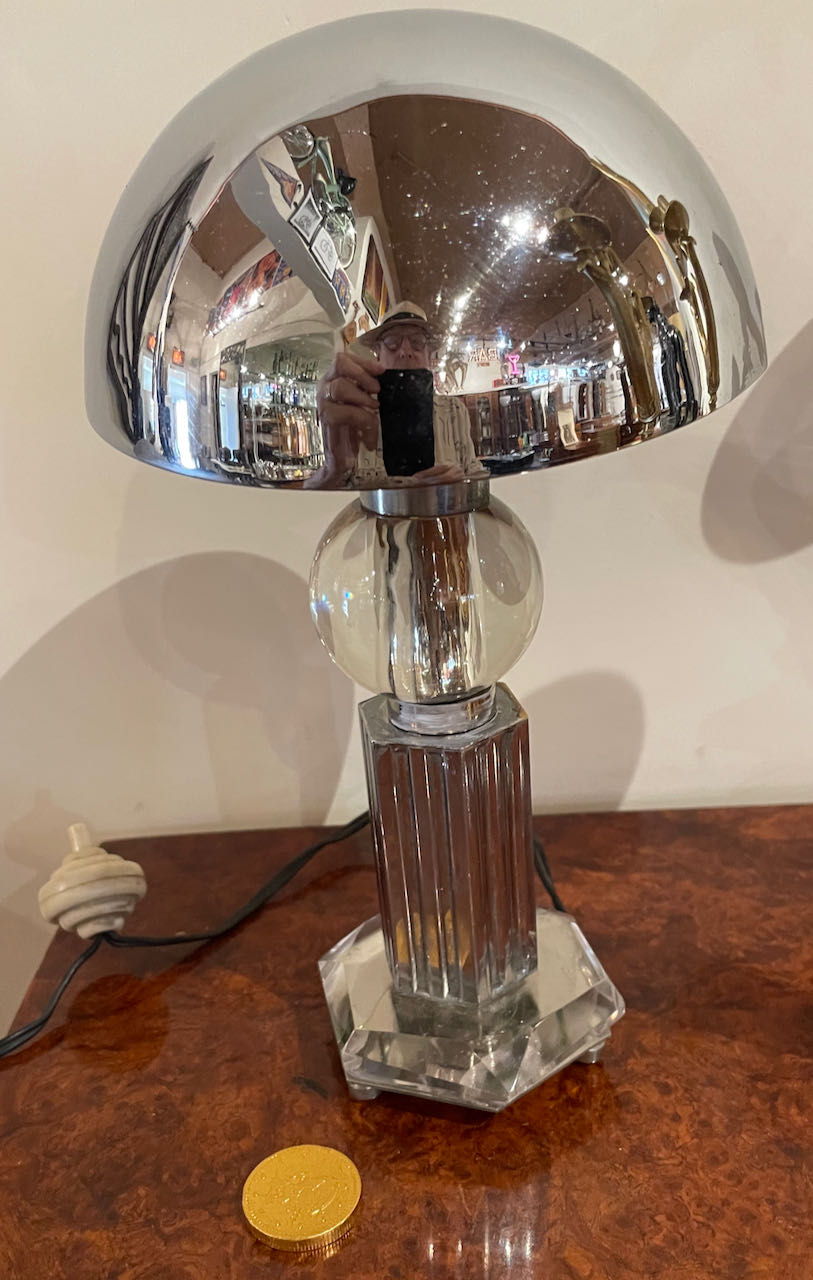 French Art Deco Machine Age Art Deco Table Lamp Sold Items
