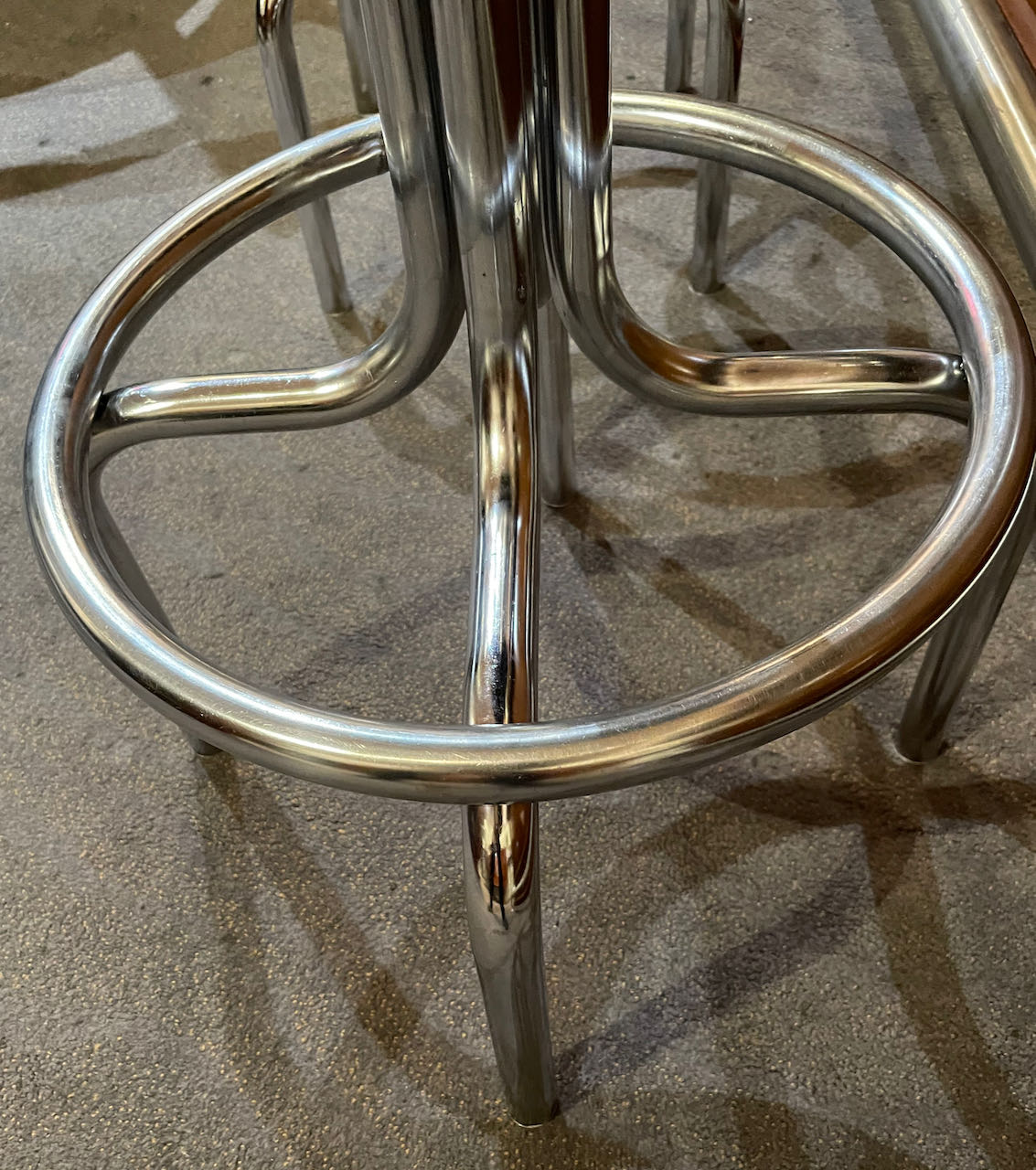 Art Deco Chrome Bar Stools with Original Swivel Tops Bars Art Deco