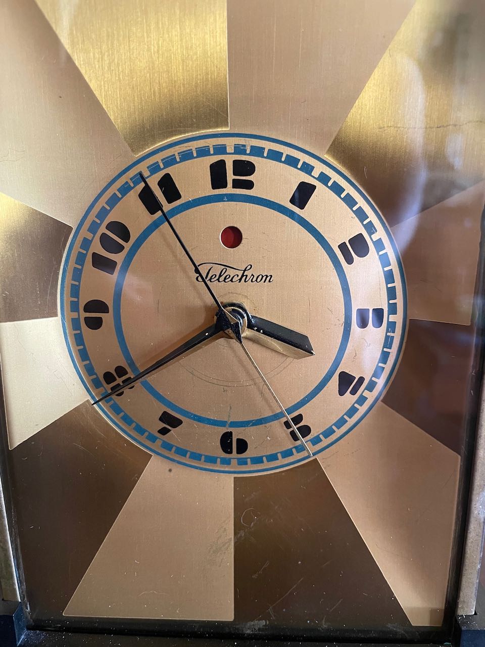 Modernique Clock by Paul Frankl Art Deco Skyscraper Telechron Clock