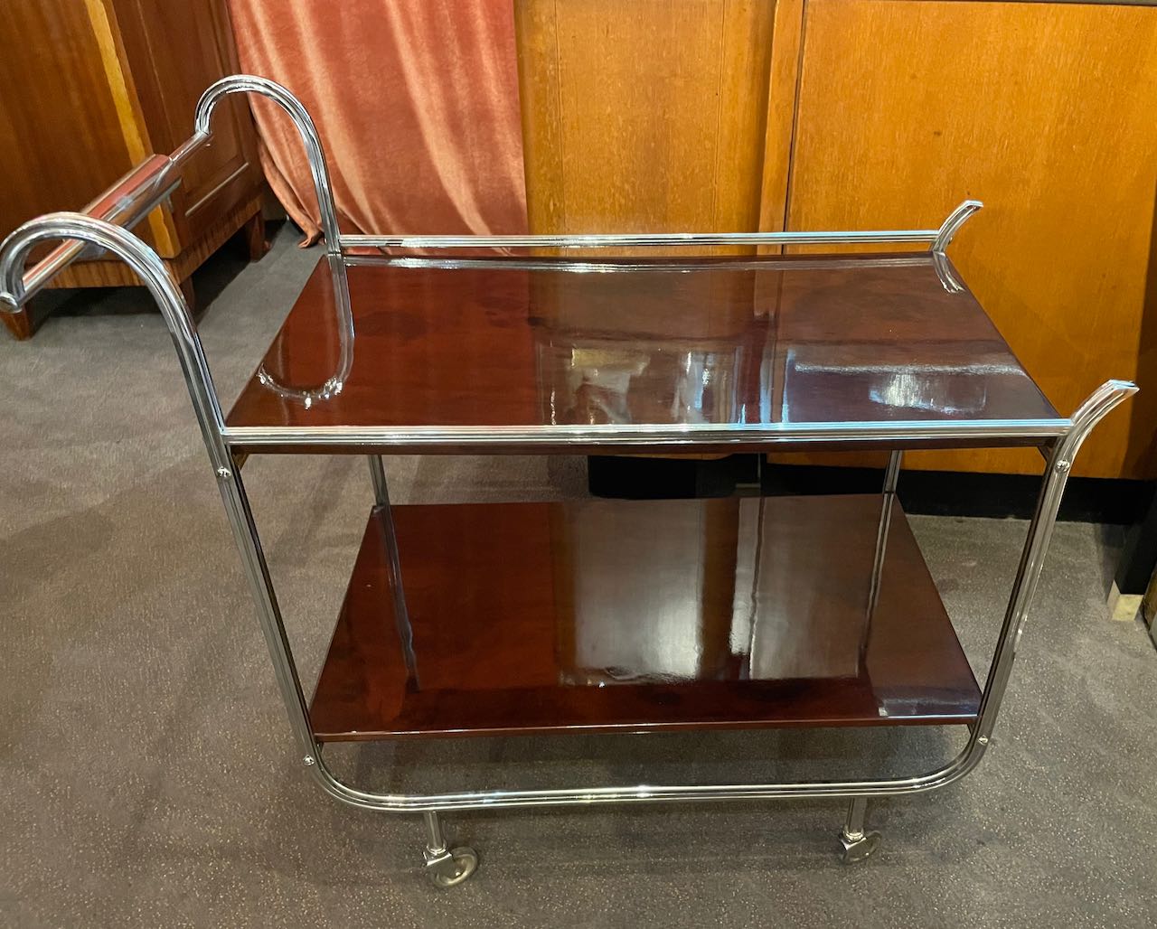 Art Deco Rolling Bar Cart Dining Room Art Deco Collection