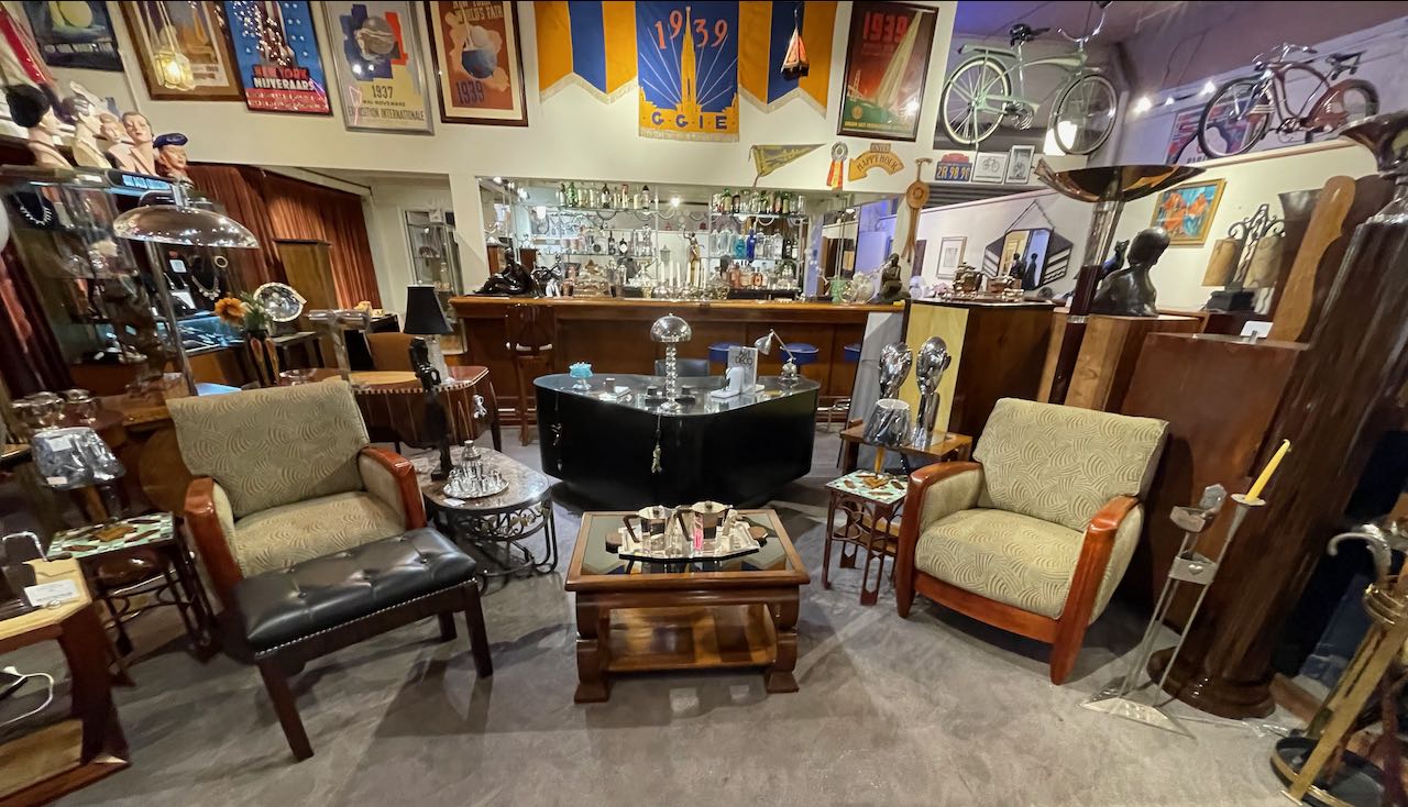 Art Deco Style Club Chairs Seating Items Art Deco Collection