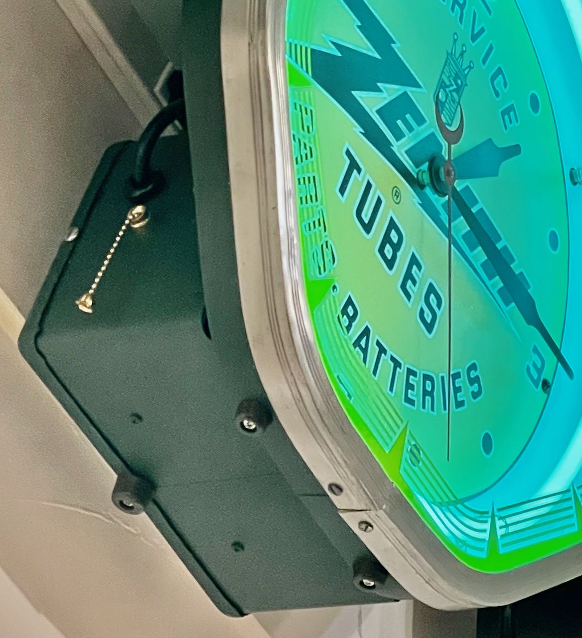 Vintage Zenith Radio Art Deco Neon Clock Art Deco Clocks Art Deco