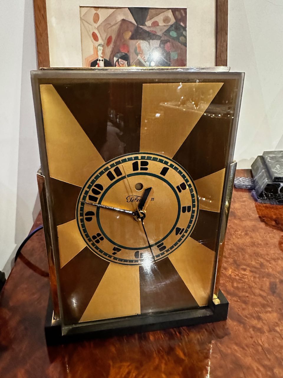 Modernique Clock by Paul Frankl Art Deco Skyscraper Telechron Clock