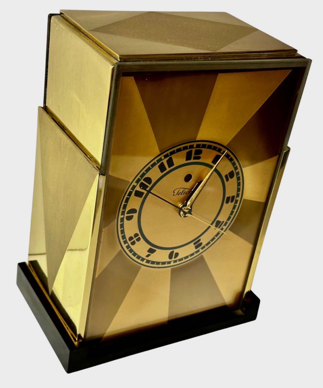 Modernique Clock by Paul Frankl Art Deco Skyscraper Telechron Clock