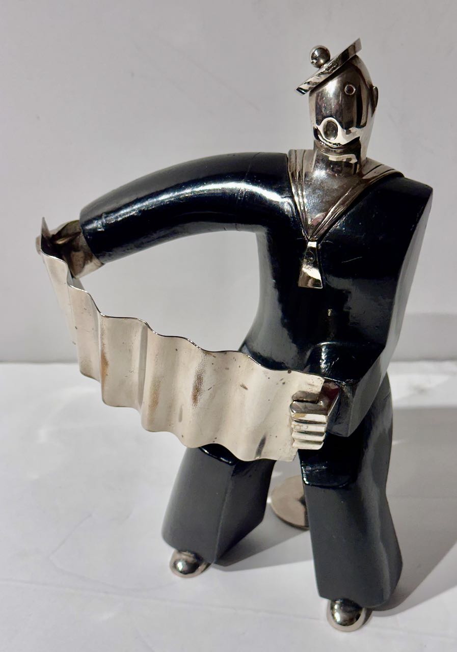 Karl Hagenauer Accordionist Austria 1930s Art Deco Statues Art Deco