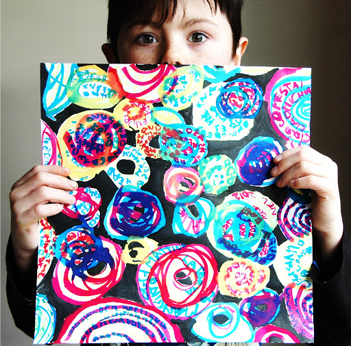 Circles Of Colored Words Arte A Scuola