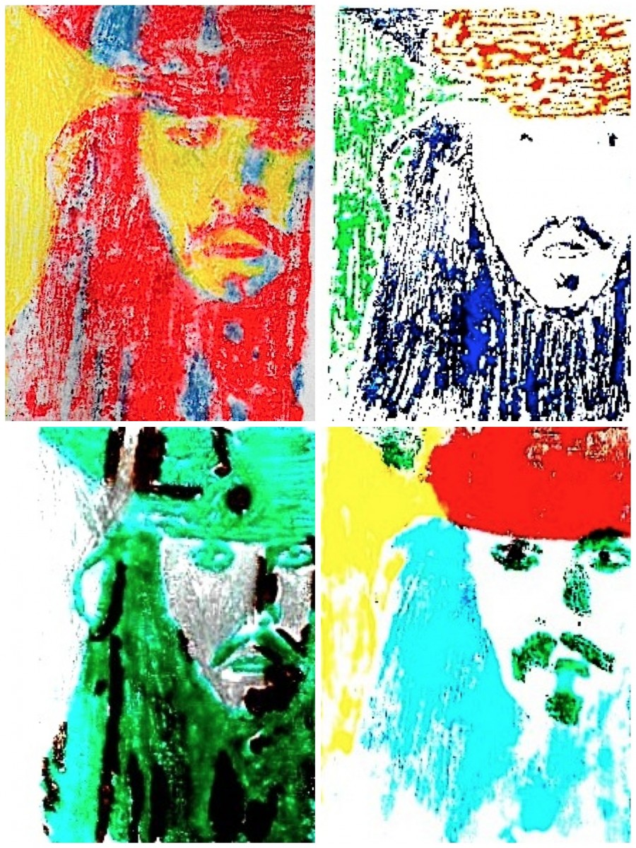 Printing in Andy Warhol style Arte a Scuola