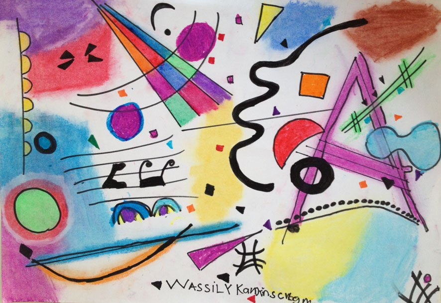 Kandinsky Pintado Por Los Ninos Con Tus Manitas