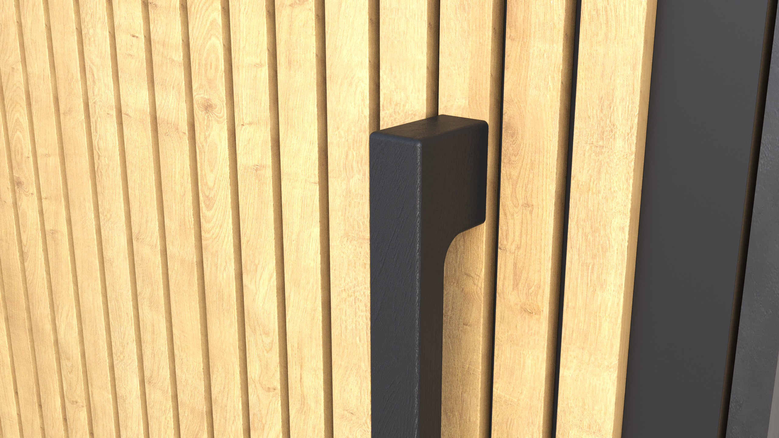 Wooden Pull Handles AKASI For Front Door