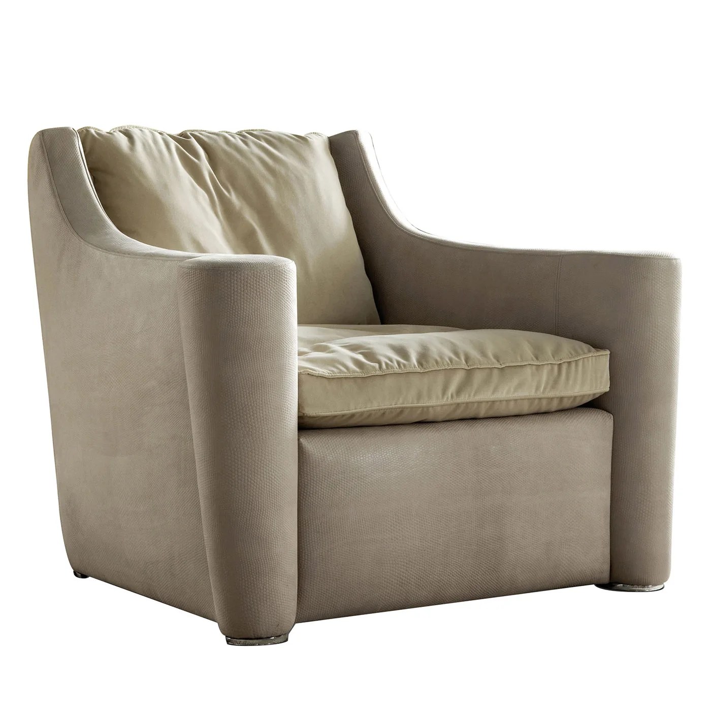 Beige Velvet Armchair Collection Artemest