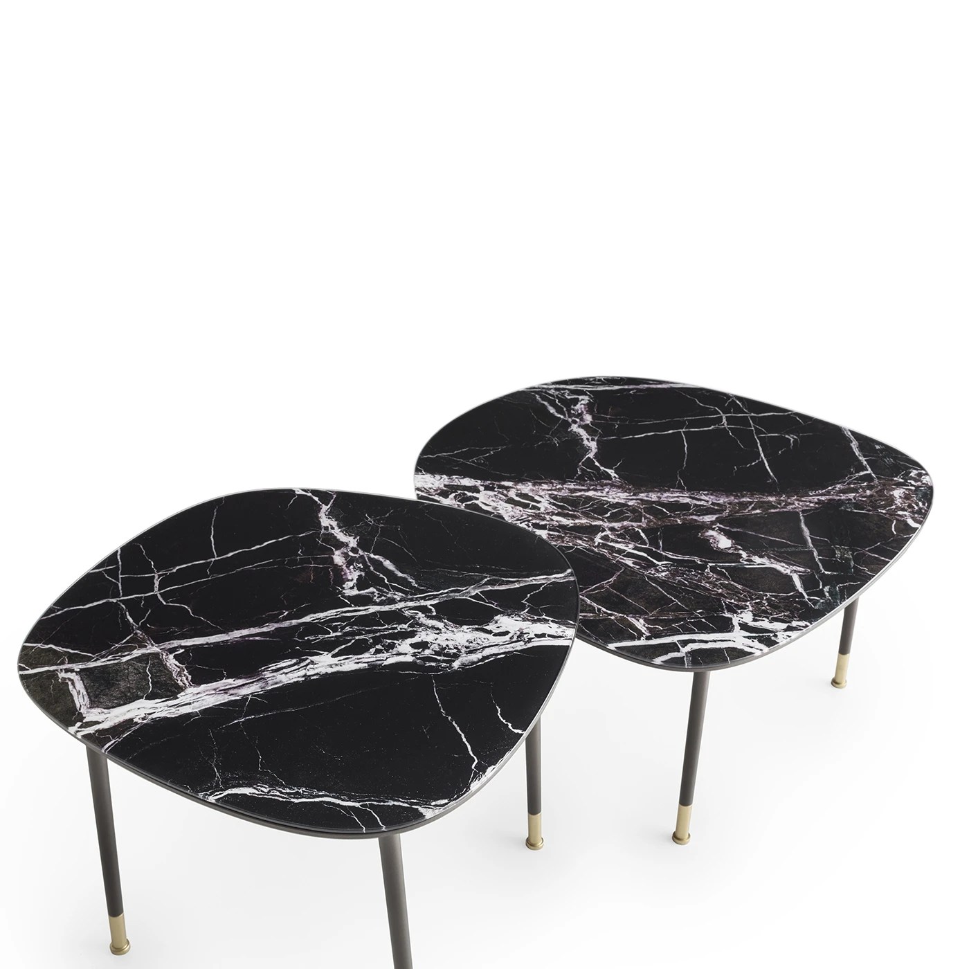Pebble Medium Breccia Imperiale MarbleEffect Coffee Table Morica