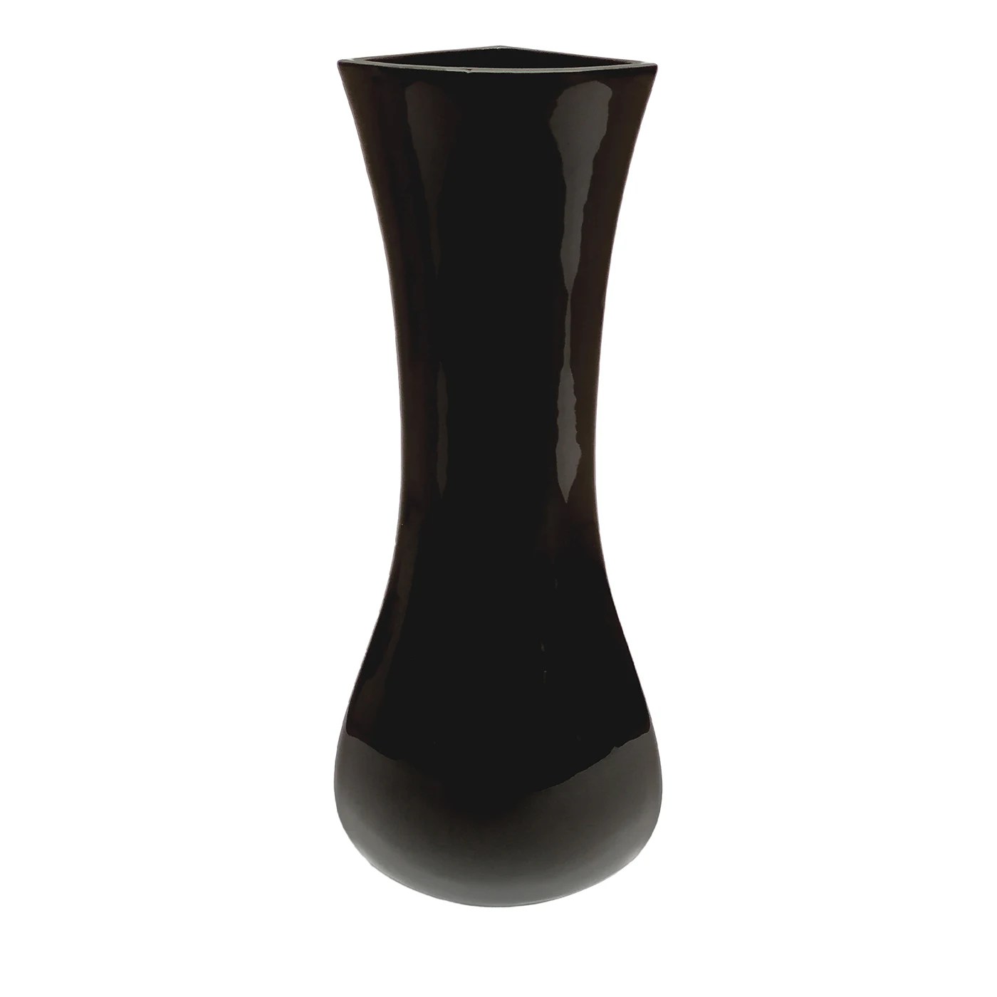 Vasovasi Tall Glossy Black Vase Franco Raggi Artemest