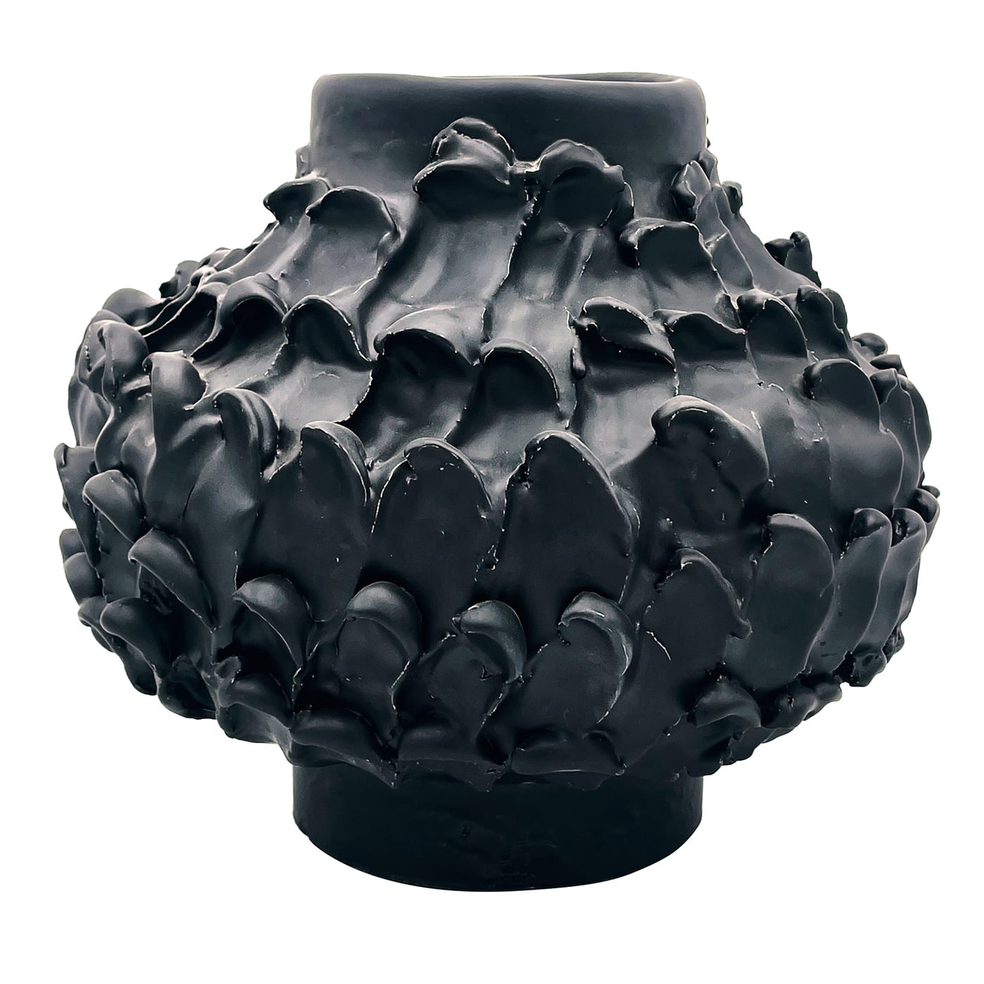 Onda Matte Black Round Vase Daria Dazzan Artemest