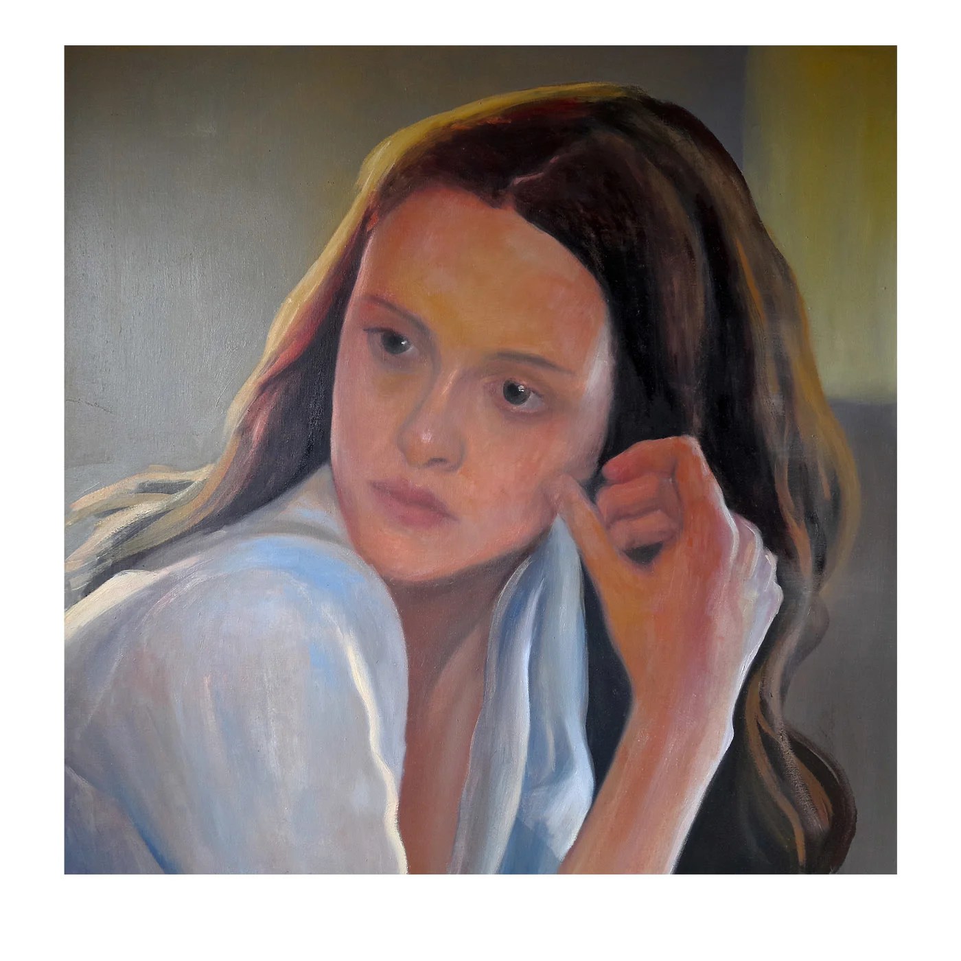 Kim Oil on Linen Painting [free shipping] Federico Lombardo Artemest