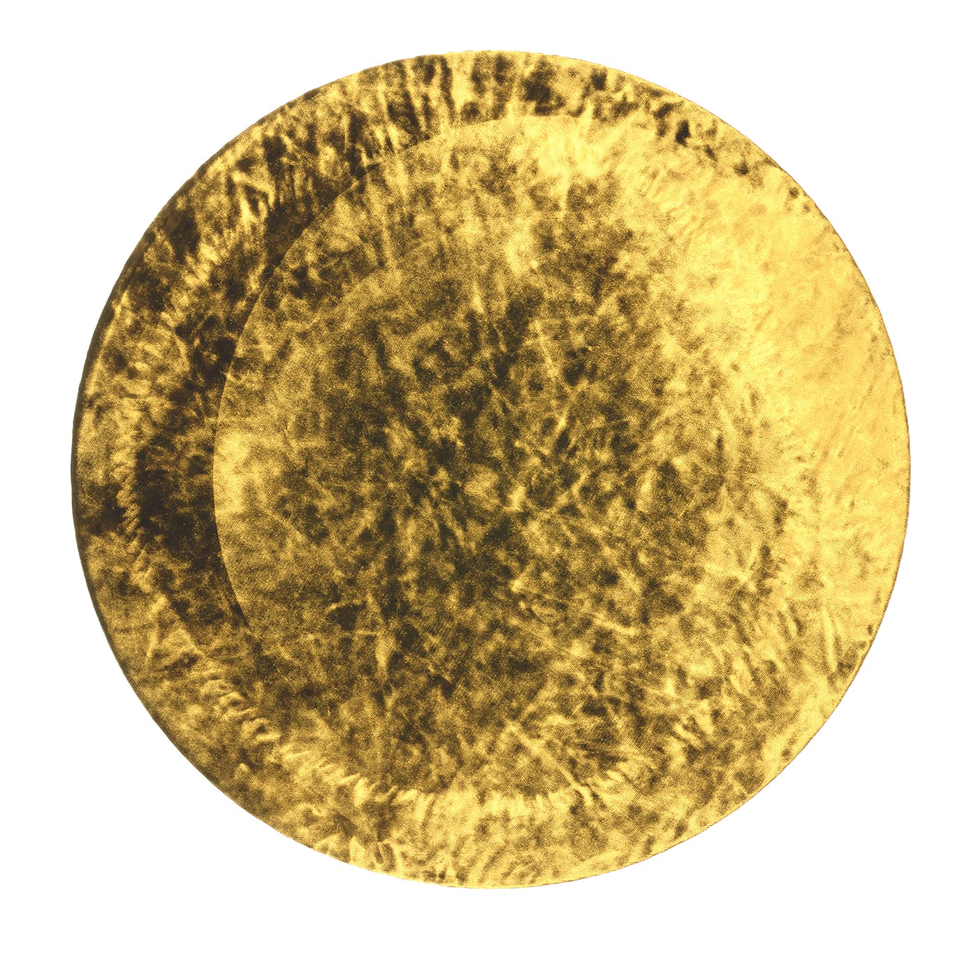 Set of 4 Big Gold Velvet Placemat Covers with Wooden Support Once