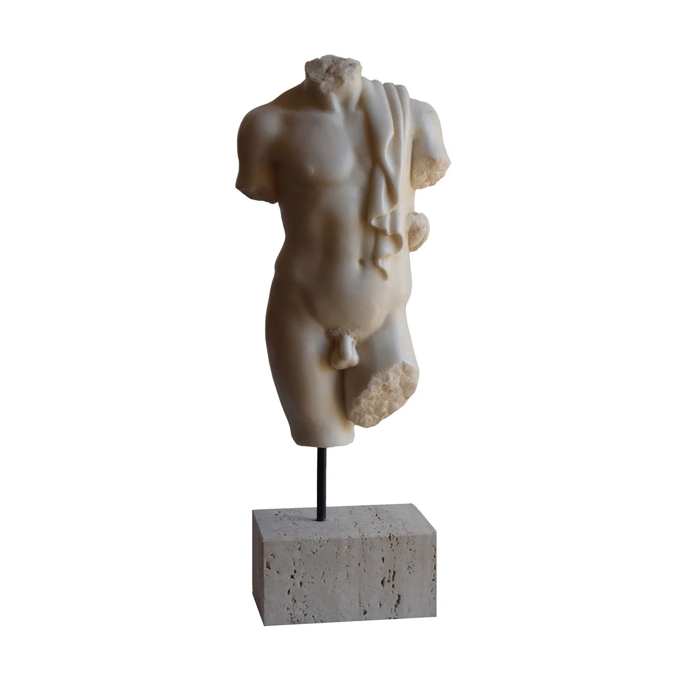 Draped Male Torso Sculpture Todini Sculture Artemest