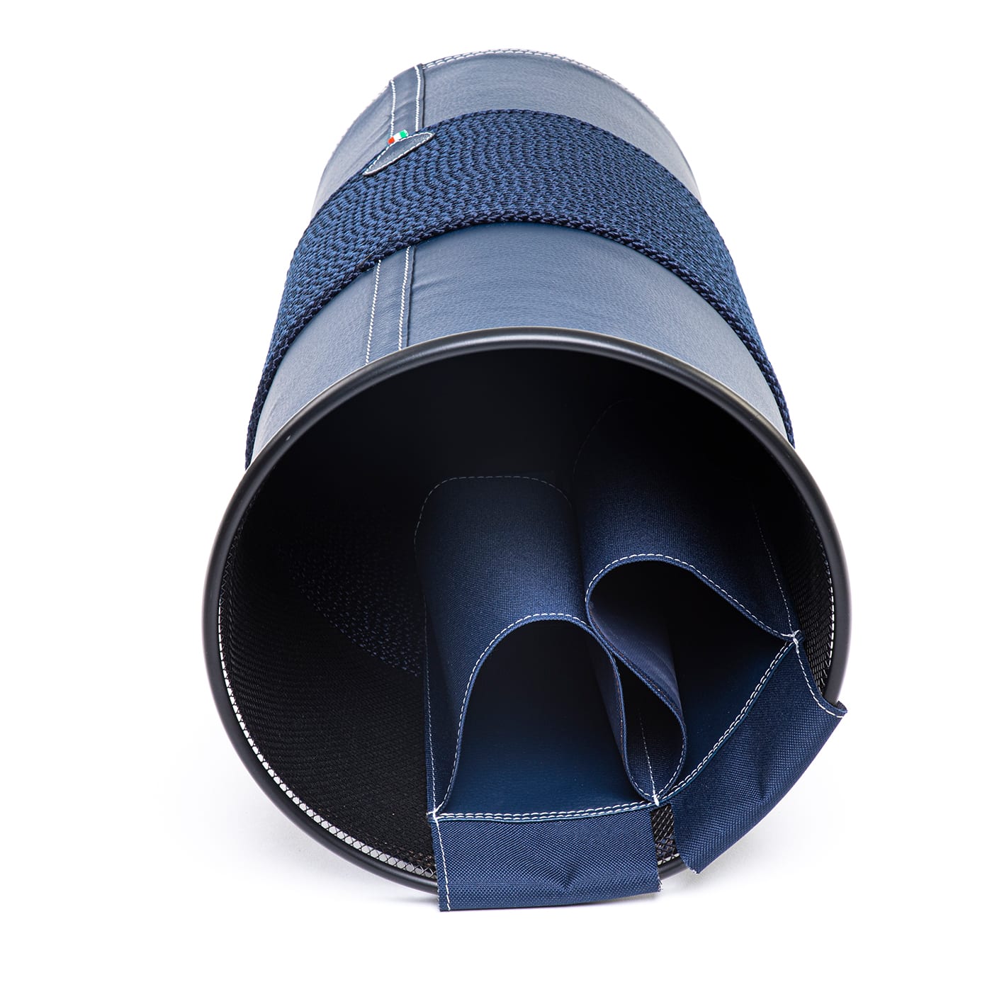 Blue EcoLeather Umbrella Stand with Rope Inserts Marricreo Artemest