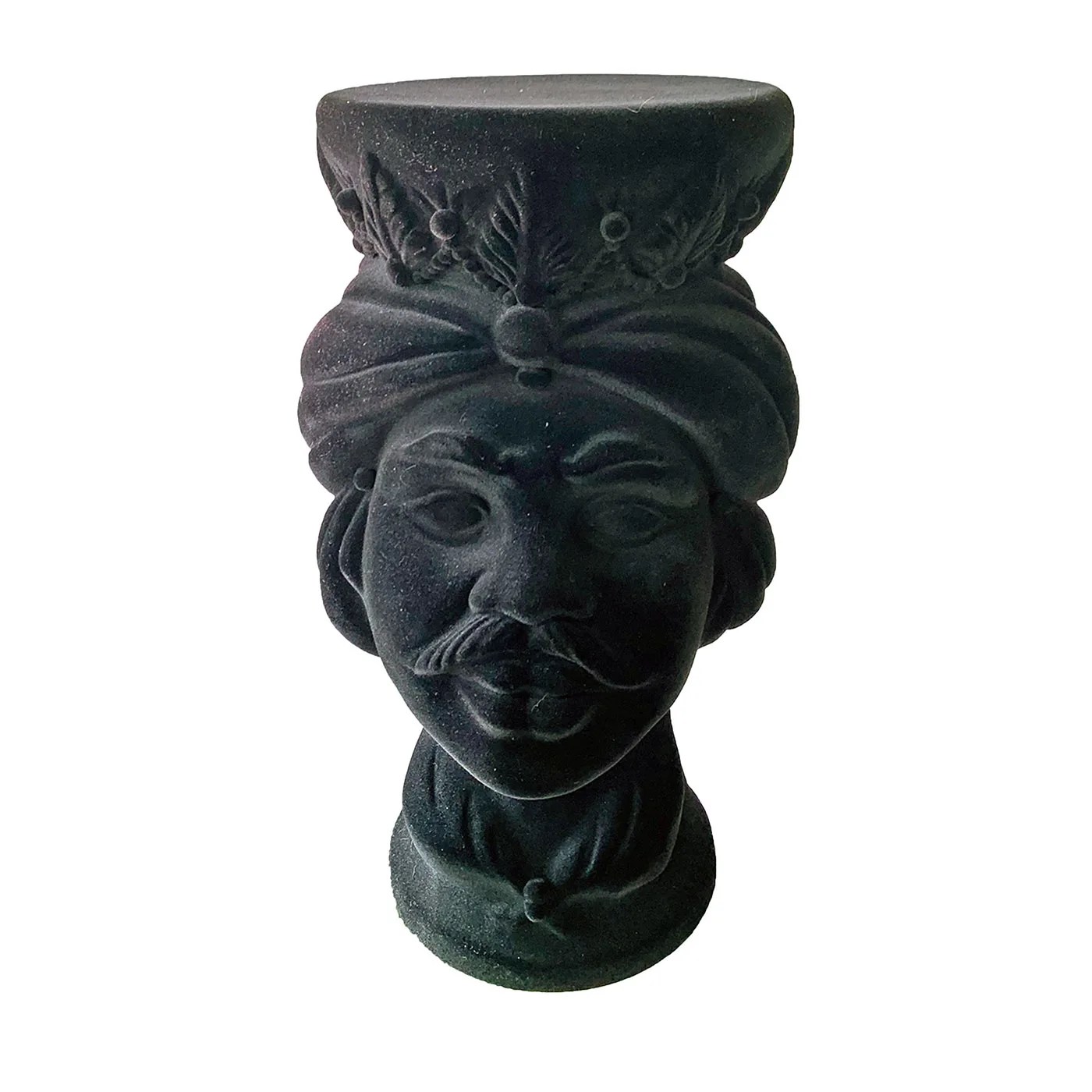 Il Moro Black Soft Velvet Effect Stool Millesimi Artemest