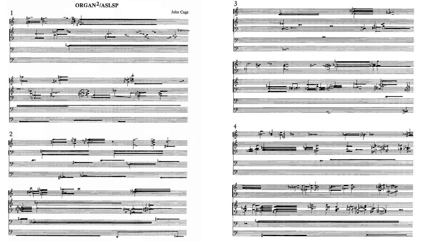 Arte SonoraJohn Cage Organ Project Preparate para o momento musical