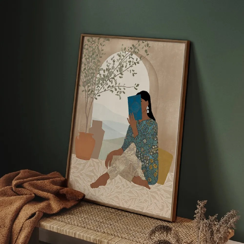 Buy Framed Wall Art Painting Titled Reading Nook Licensed Art Print