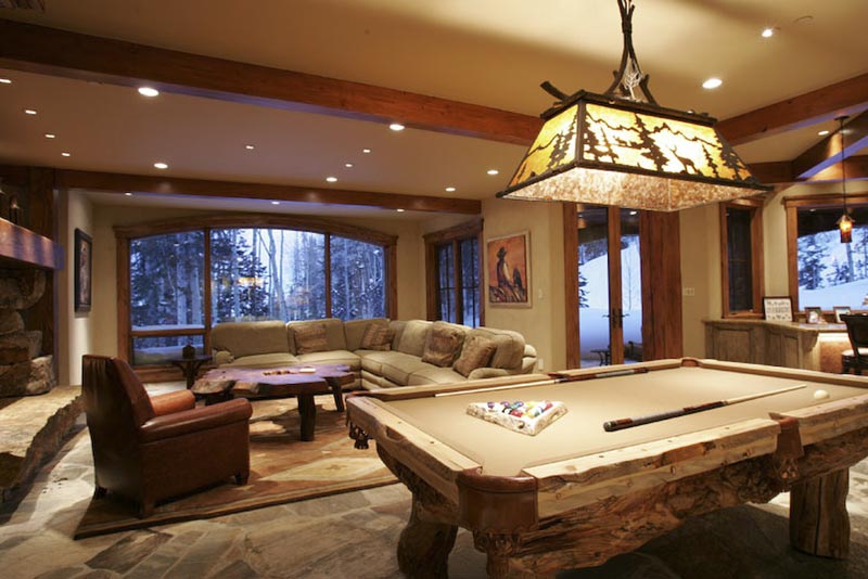 Living Room Pool Table Baci Living Room