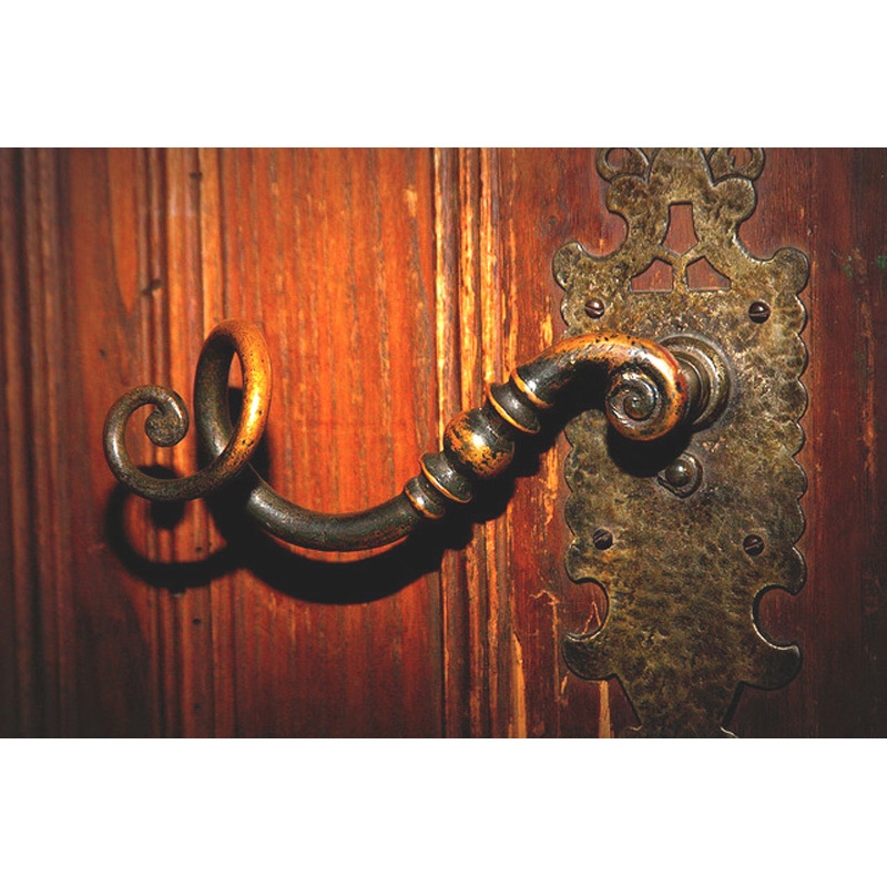 Hand Wrought Iron Door Handle From Antiquity