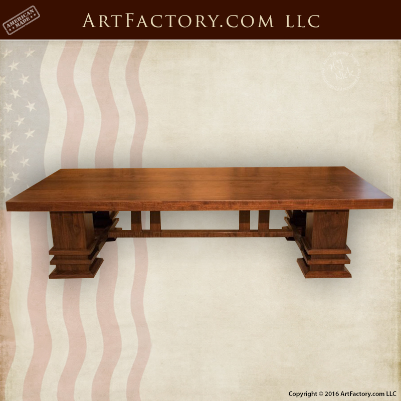 Craftsman Style Coffee Table Frank Lloyd Wright Design
