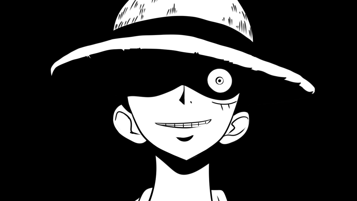 Luffy Pfp Black And White IMAGESEE