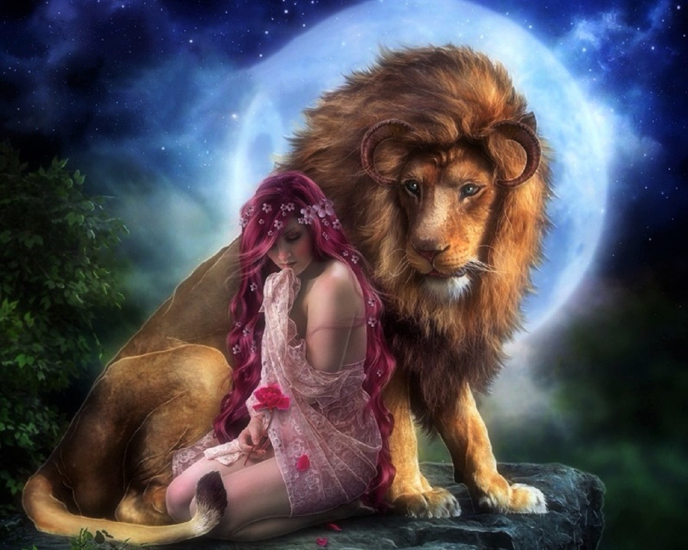 Girl with Lion