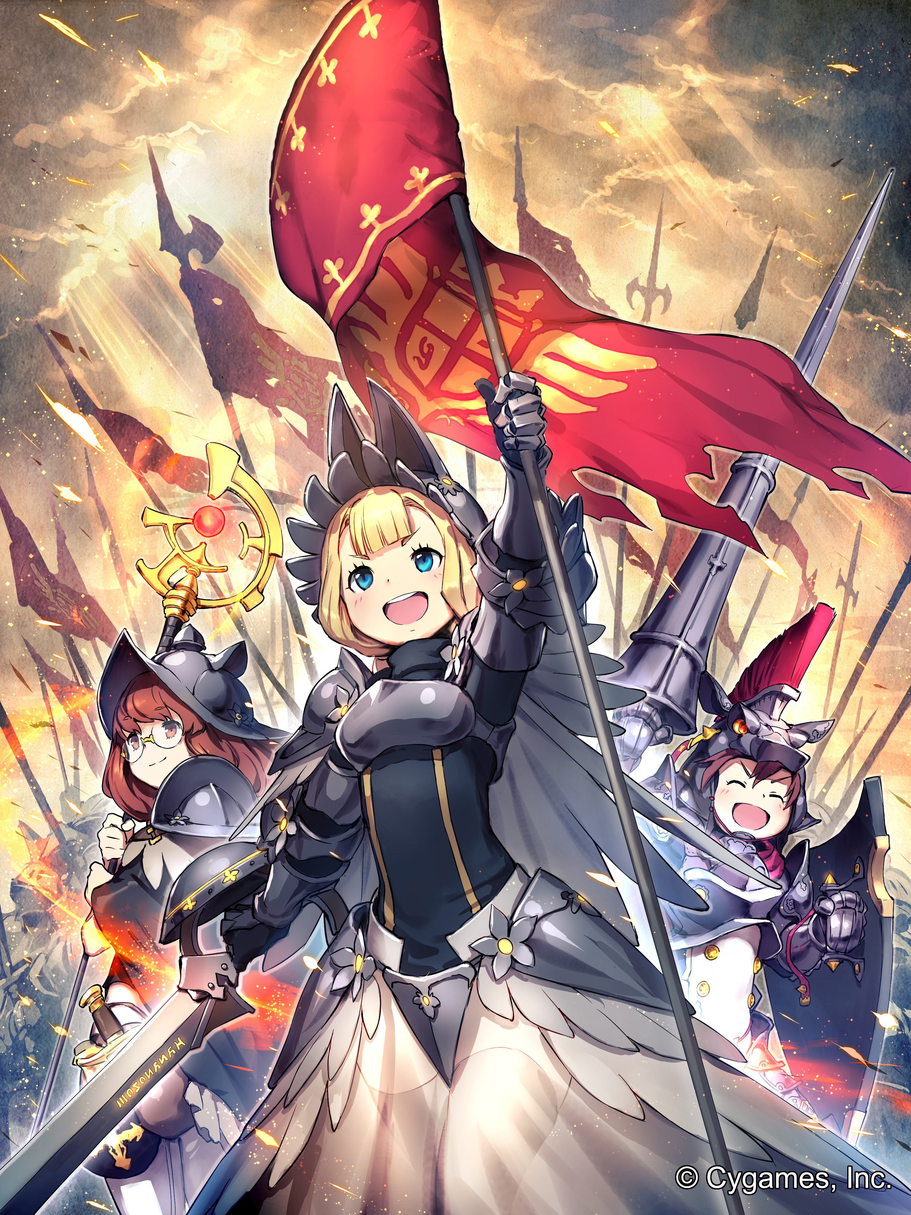 Luminous Knight, Mage and Spearmen Art ID 110363