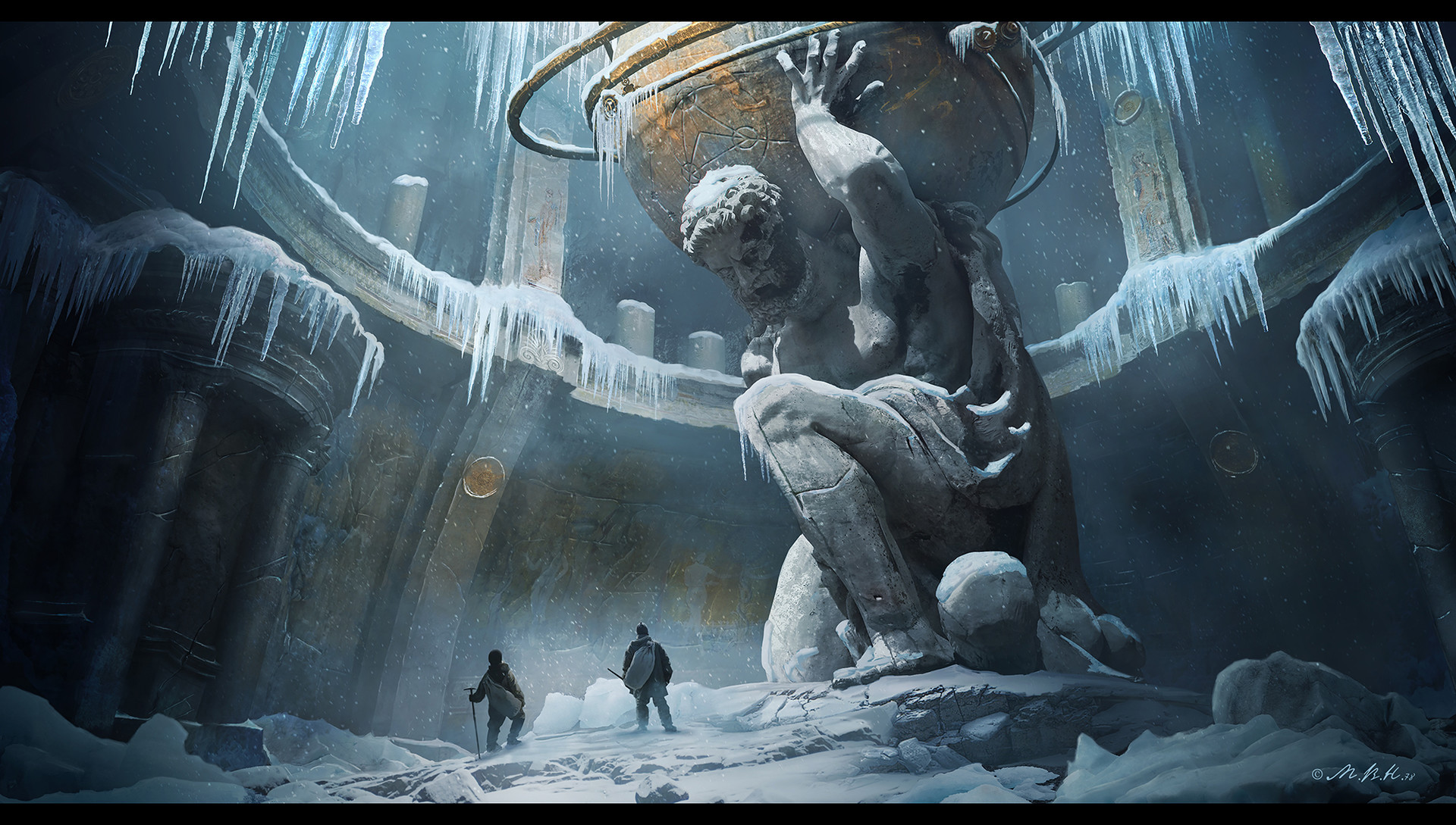 Lost city of Atlantis by Vladimir Manyukhin