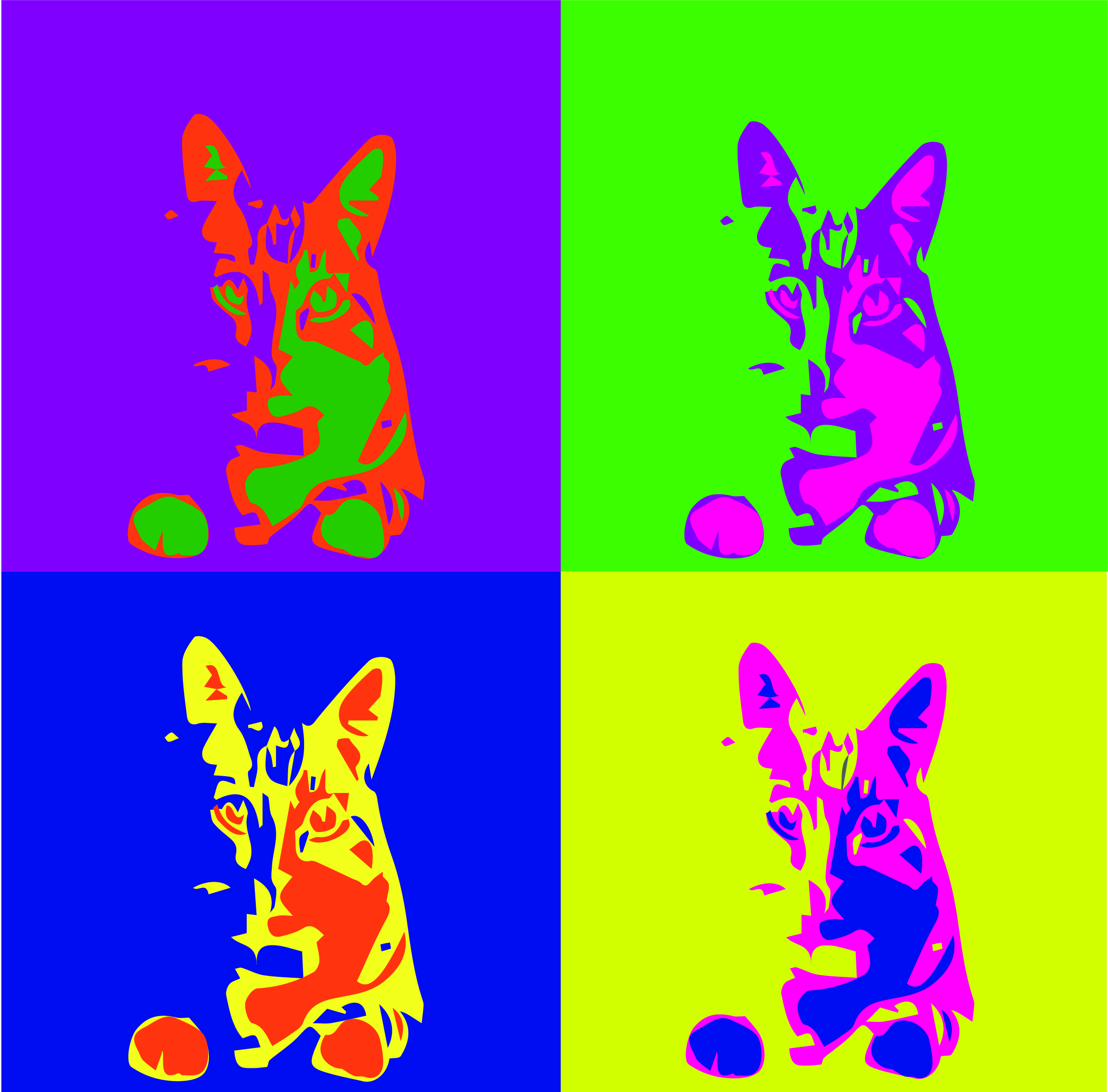Abstract Kitty Art ID 120868 Art Abyss