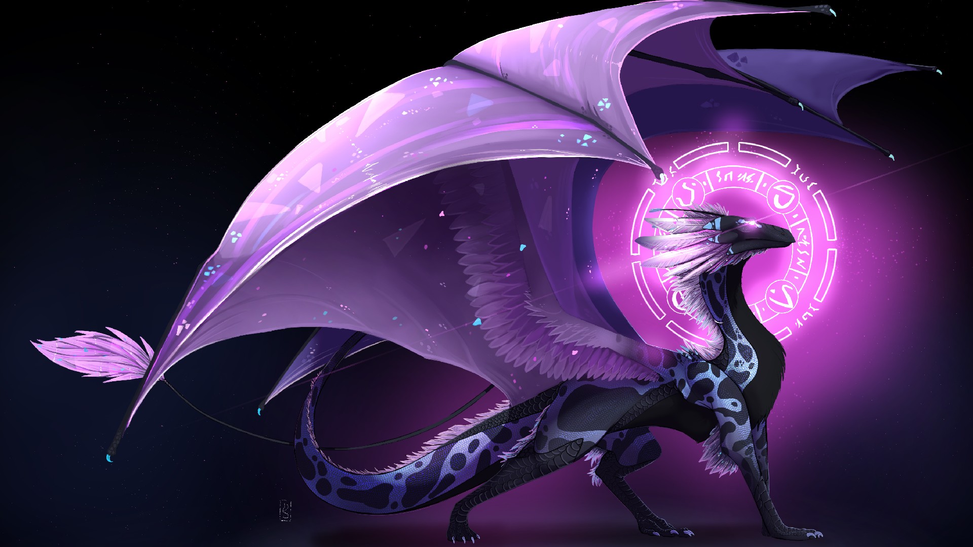 Purple Dragon by SaphireShear