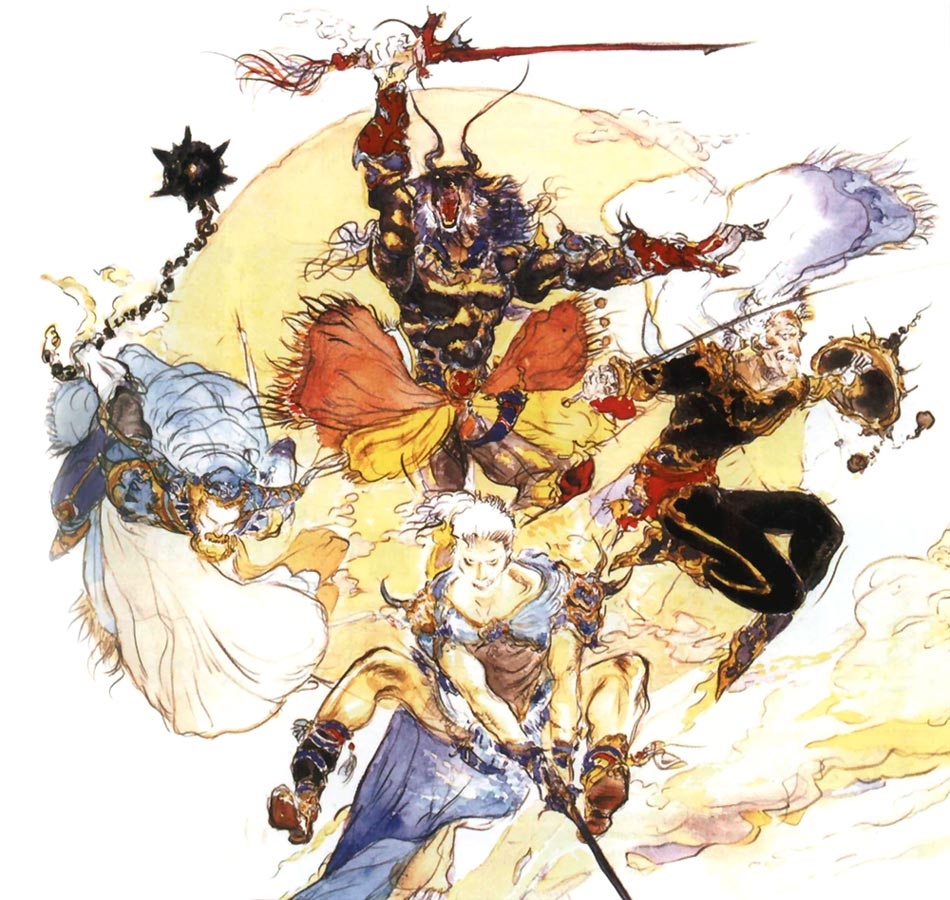 Dawn Warriors Final Fantasy V by Yoshitaka Amano