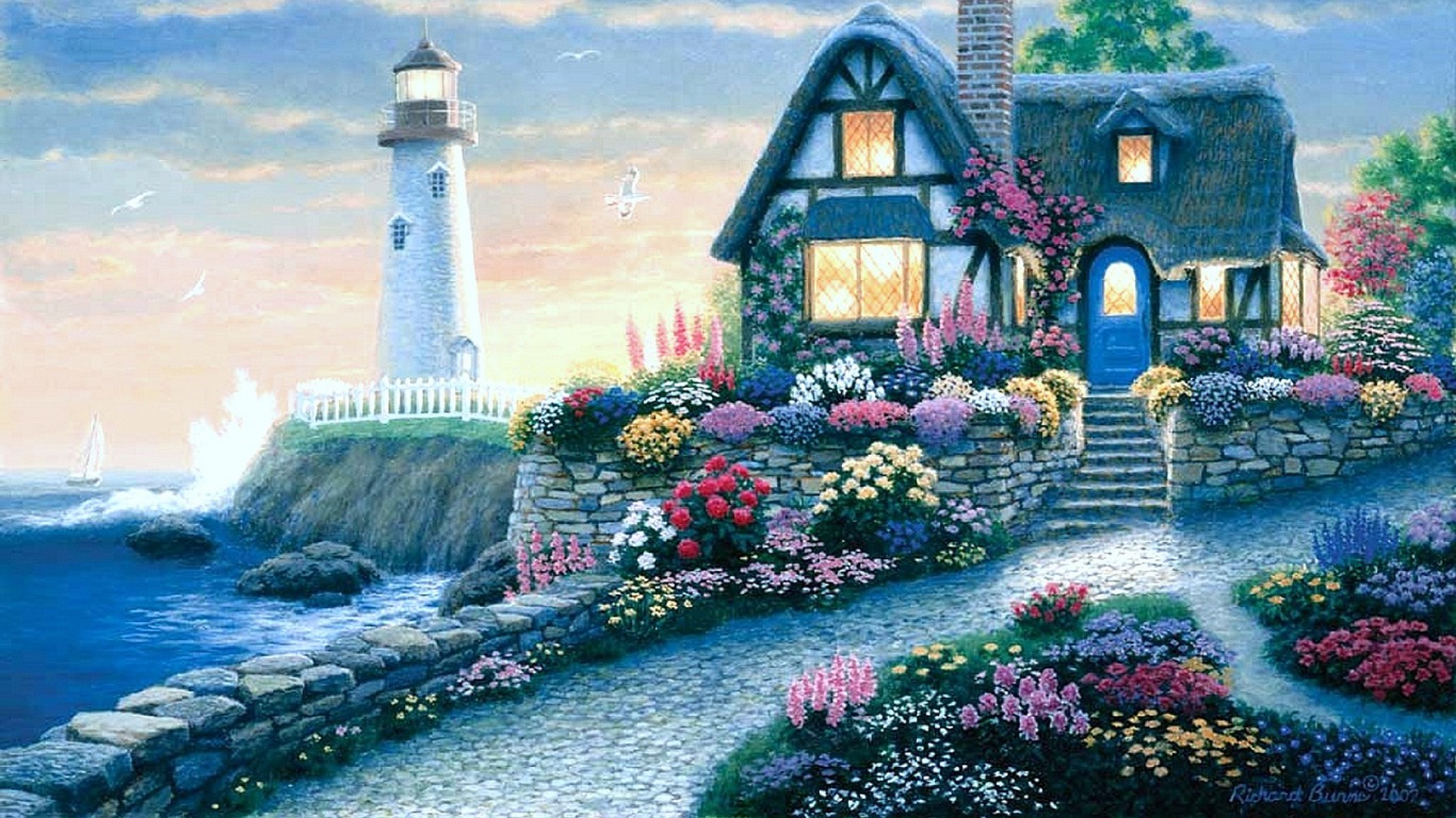 Seaside Cottage by Richard Burns