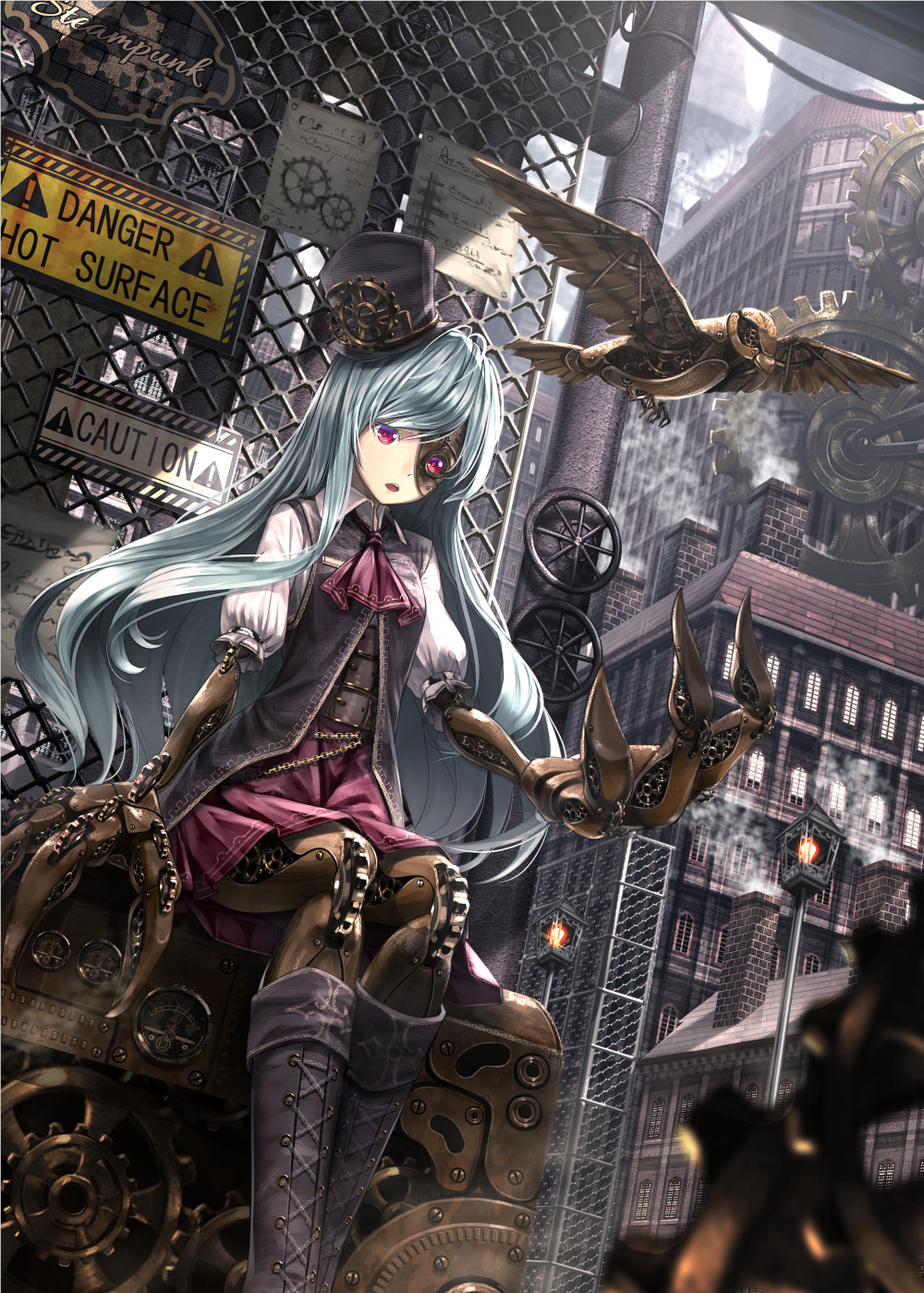 Anime Steampunk Art by ryosios