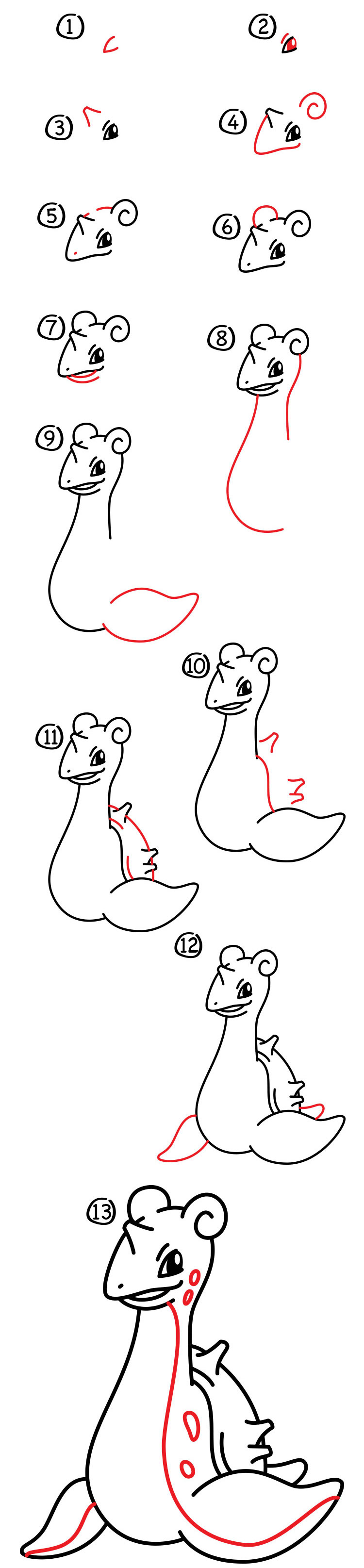 How To Draw Lapras Art for Kids Hub