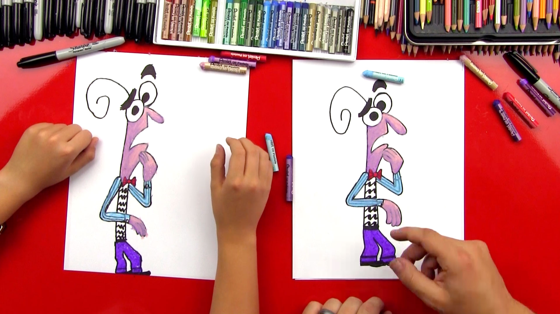How To Draw Fear From Inside Out Art For Kids Hub